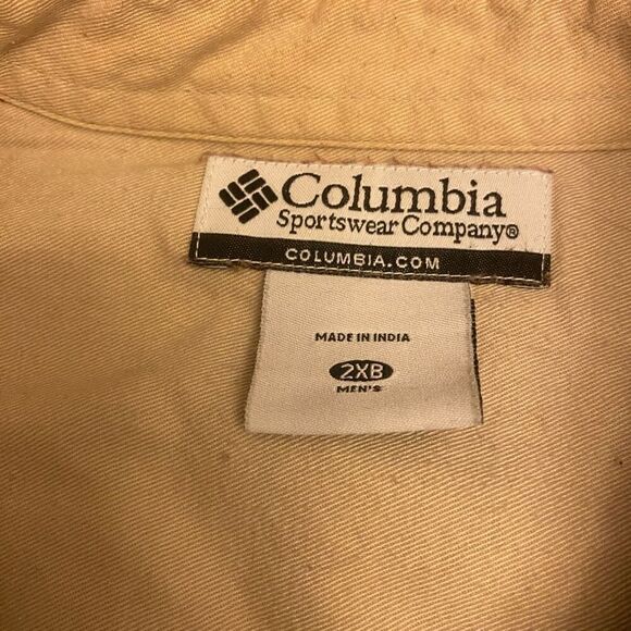 Columbia Sportswear Dark Red and Navy Plaid Button Down Shirt Sz 2XB - Picture 9 of 12